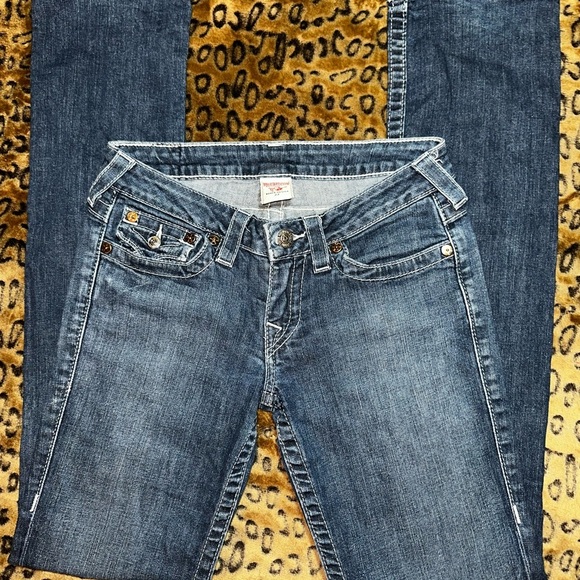 True Religion Rainbow Stitch Straight Jeans – Women’s Size 27 - Picture 8 of 12